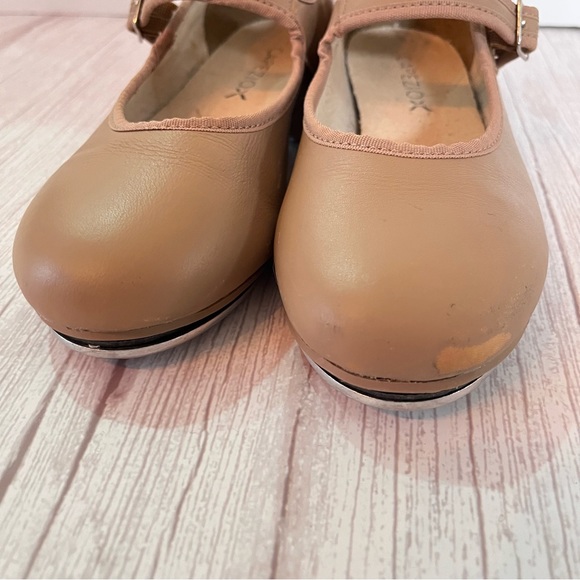 Capezio 3800 Leather Mary Jane Caramel Tap Shoes Women's Sz 4, Child Sz 2 - 2.5 - Picture 9 of 14